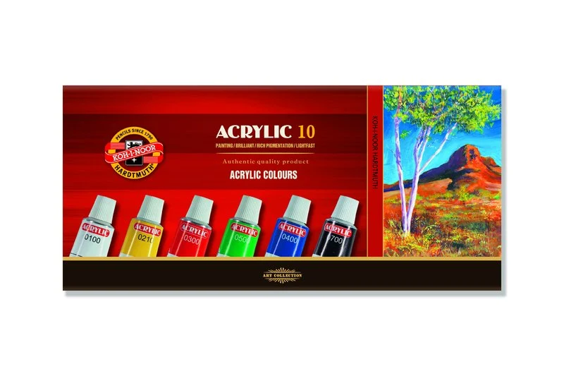 KOH-I-NOOR Acrylic Paint Set / 10 x 16 ml