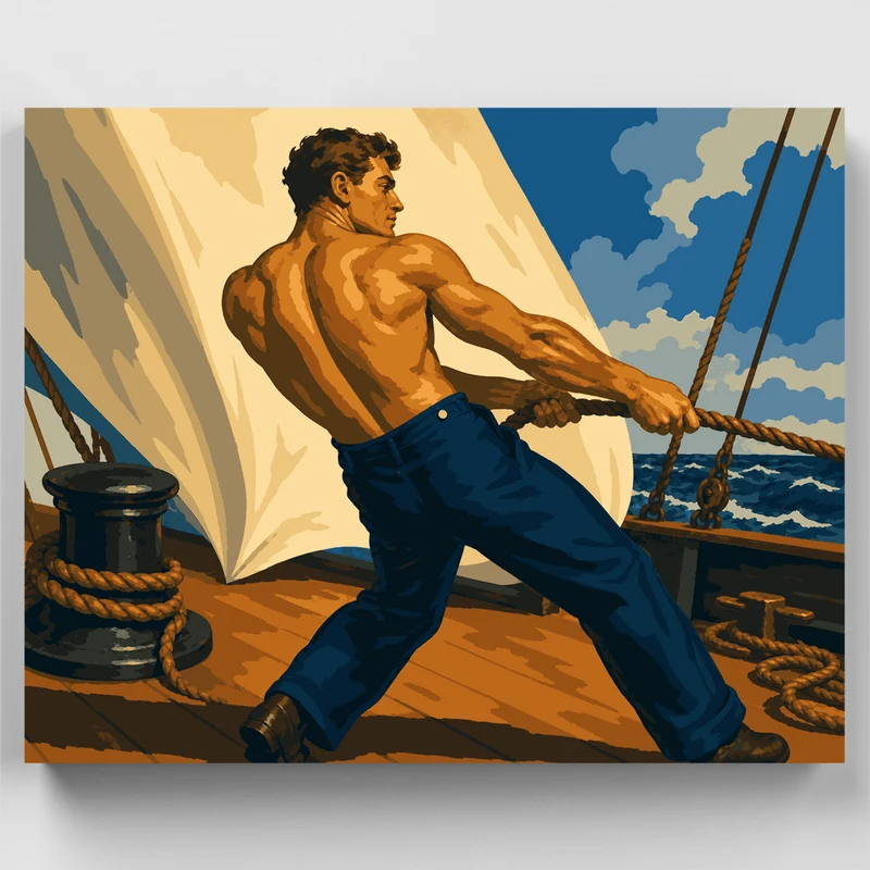 Hauling the Line - Paint by Numbers Kit