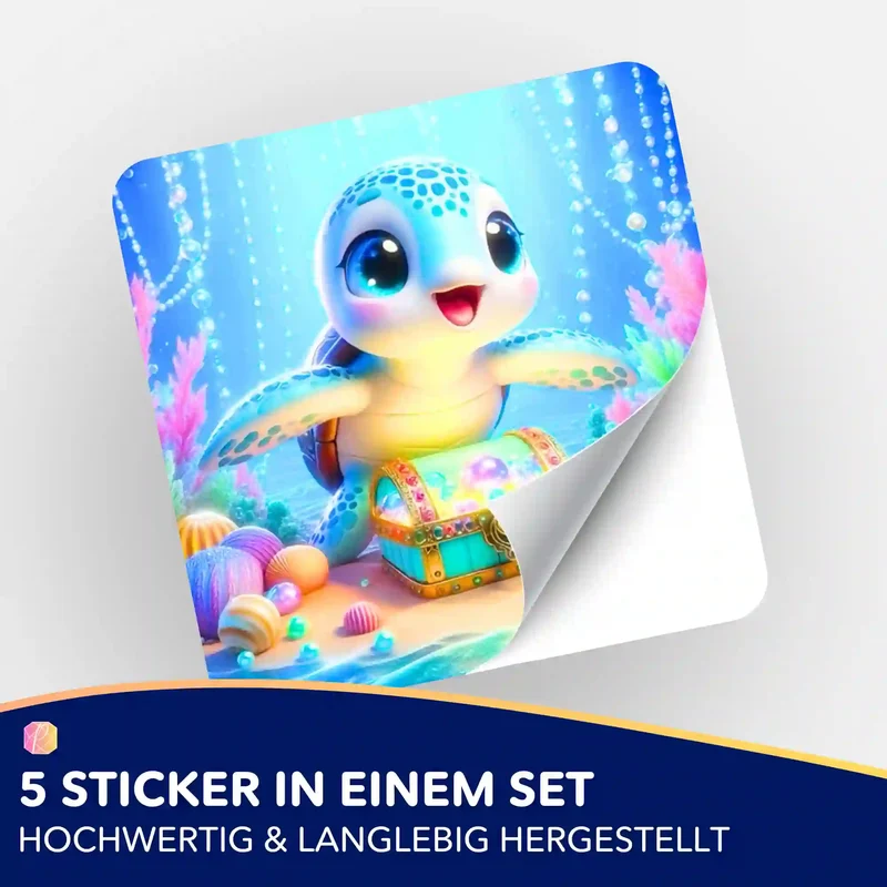 Aufkleber 5er-Set - Kleiner Schatzwächter