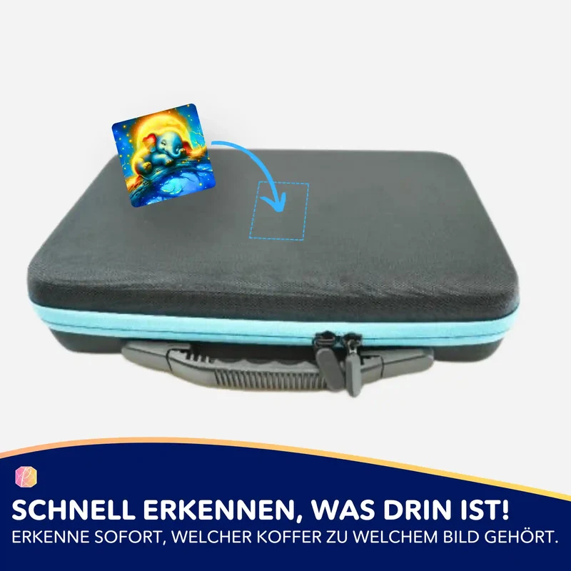 Aufkleber 5er-Set - Mondschein Elefant