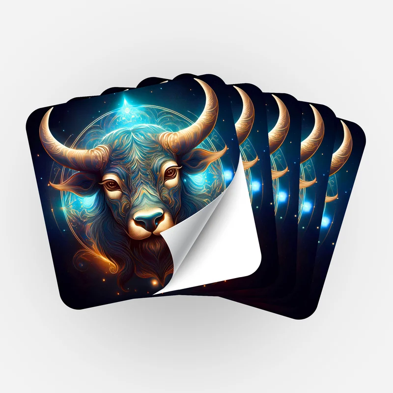 Aufkleber 5er-Set - Sternzeichen Stier "Limited Edition"