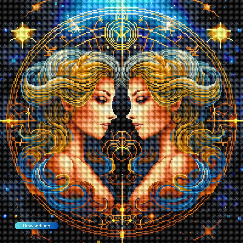Diamond Painting - Sternzeichen Zwilling "Limited Edition"