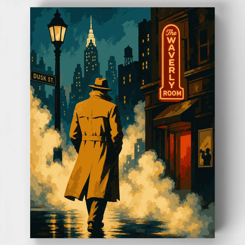 Dusk Street Detective - Paint by Numbers Kit