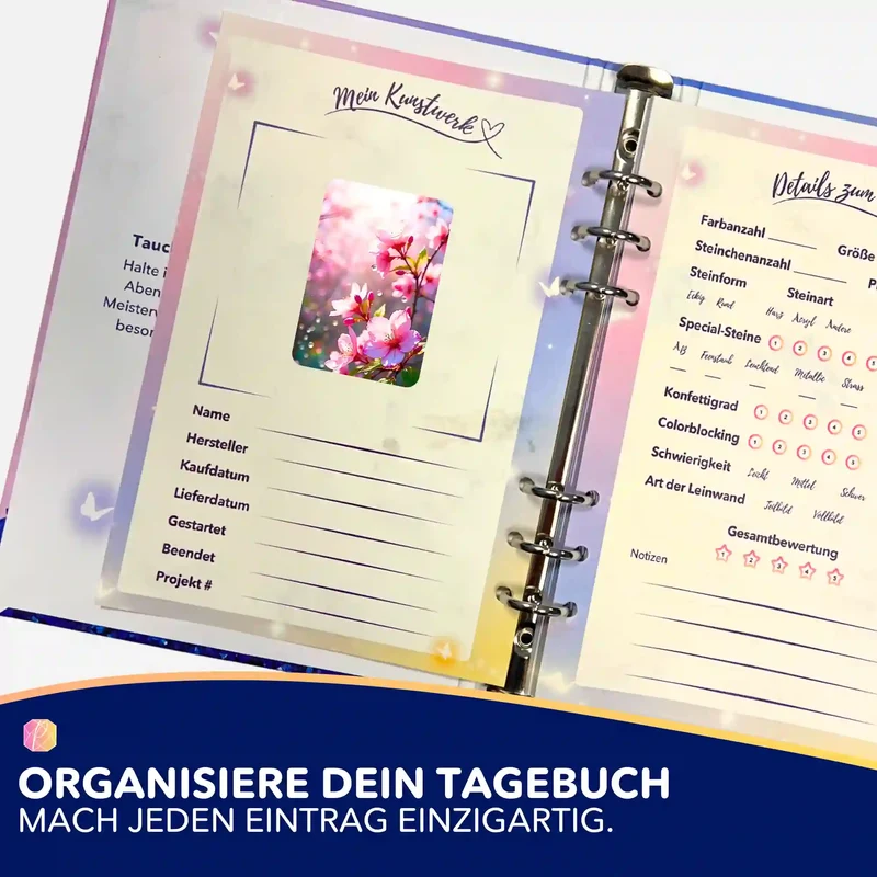 Aufkleber 5er-Set - Zarte Kirschblüten