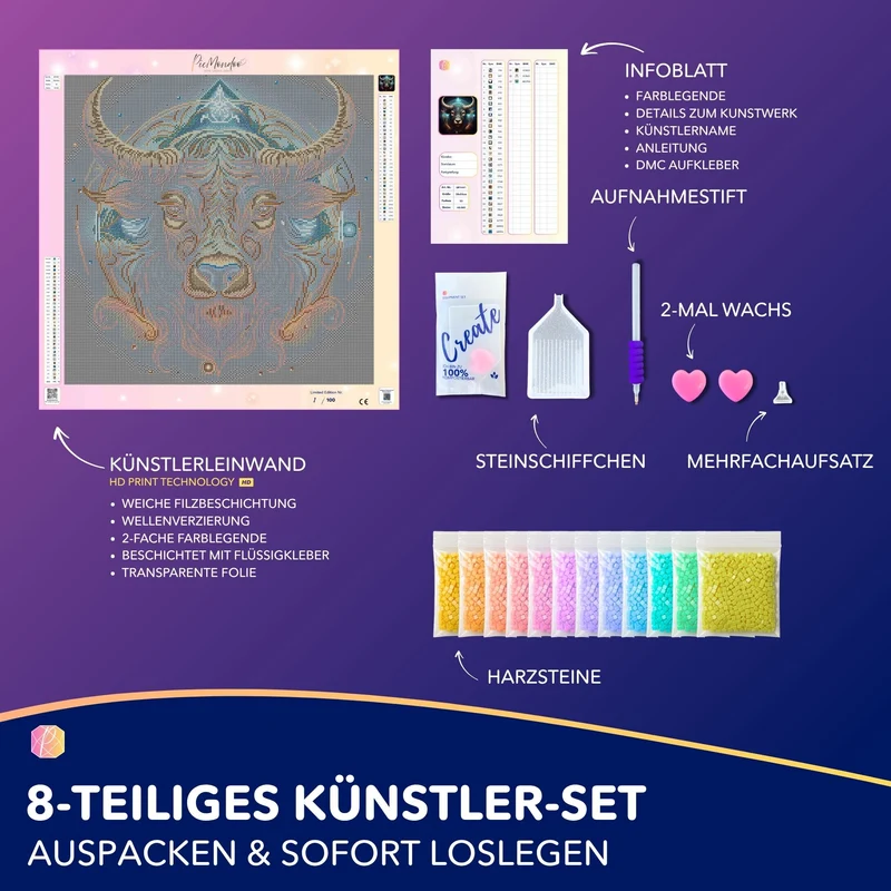 Diamond Painting - Sternzeichen Stier "Limited Edition"