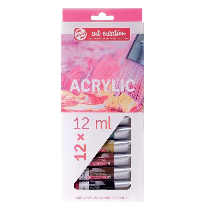 art creation Acrylic Paints, Set of 12 x 12 ml