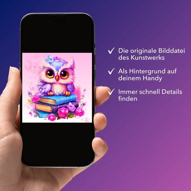 Digitale Bildmappe - Büchereule
