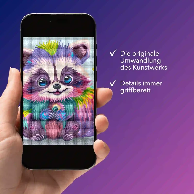 Digitale Bildmappe - Waschbär - Willibald