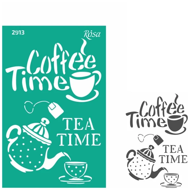 Rosa Talent Self-Adhesive Stencil, 13 x 20 cm, Pattern No. 2913