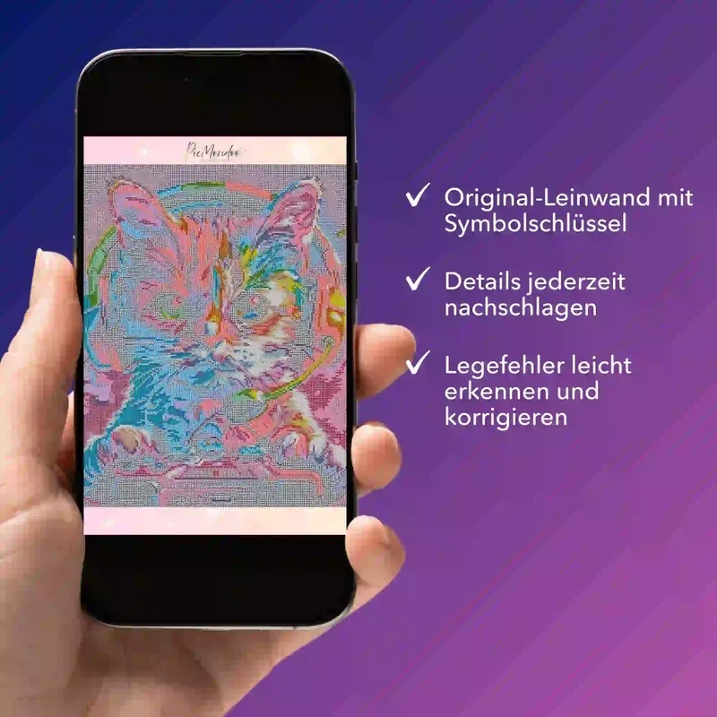 Digitale Bildmappe - Colorful gaming Cat