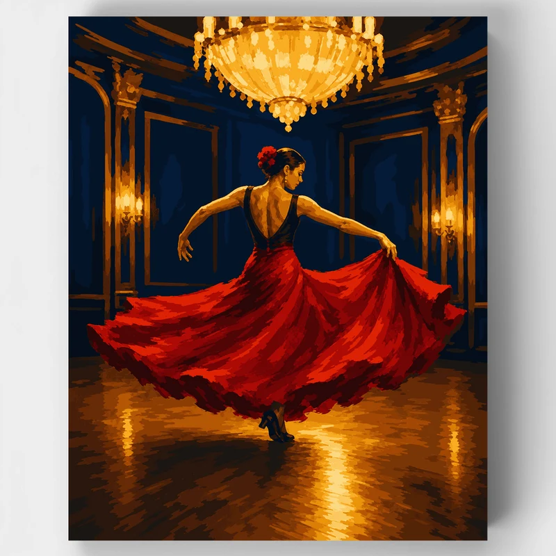 Scarlet Dance Hall - Paint by Numbers Kit