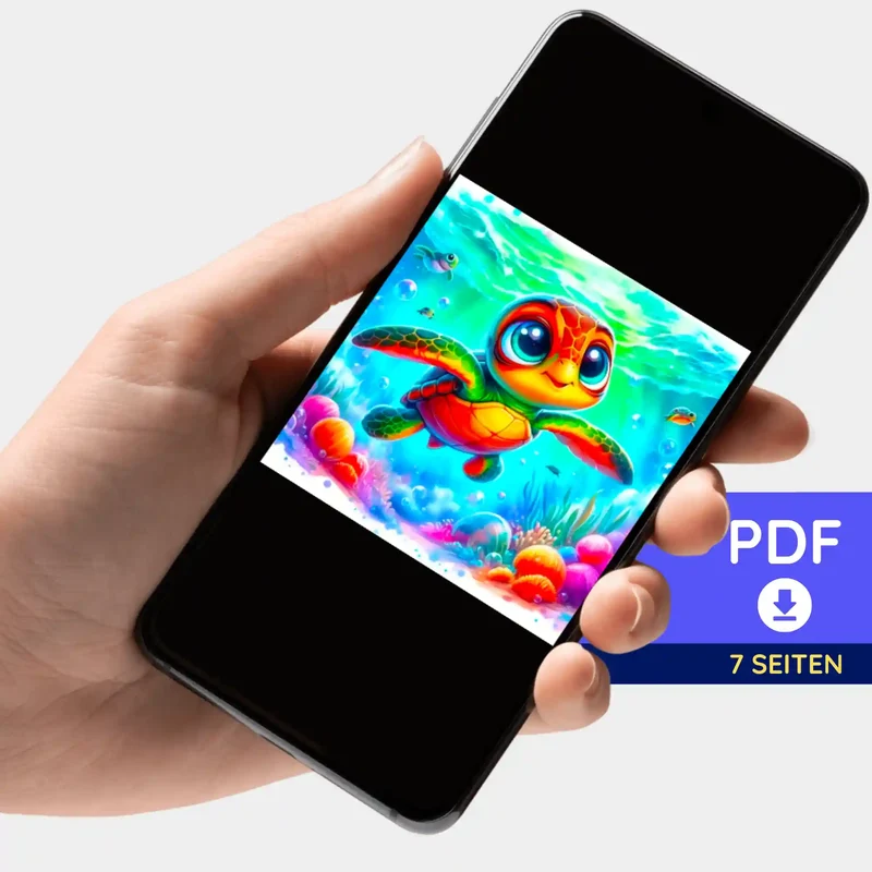 Digitale Bildmappe - Lotta, die kleine Meeresschildkröte