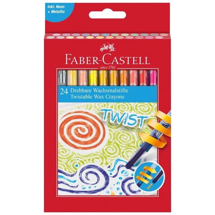 Faber Castell Twist Retractable Wax Crayons