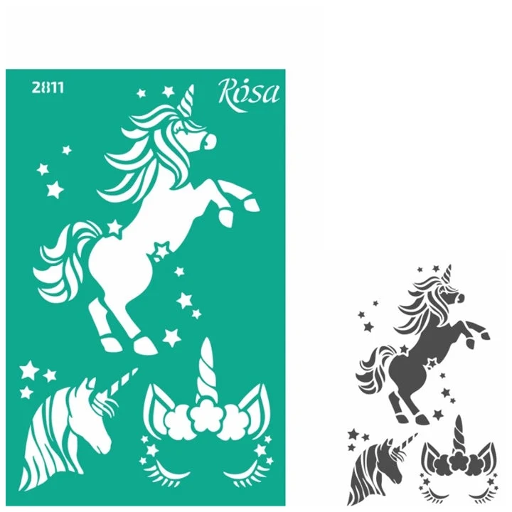 Rosa Talent Self-Adhesive Stencil 13 x 20 cm, Design No. 2811