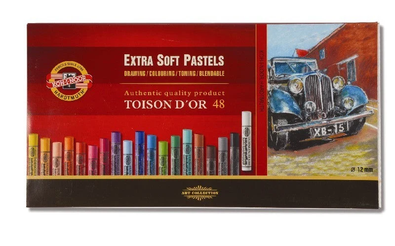 TOISON D OR 8556 Extra Soft Artist Pastels, 48 pcs