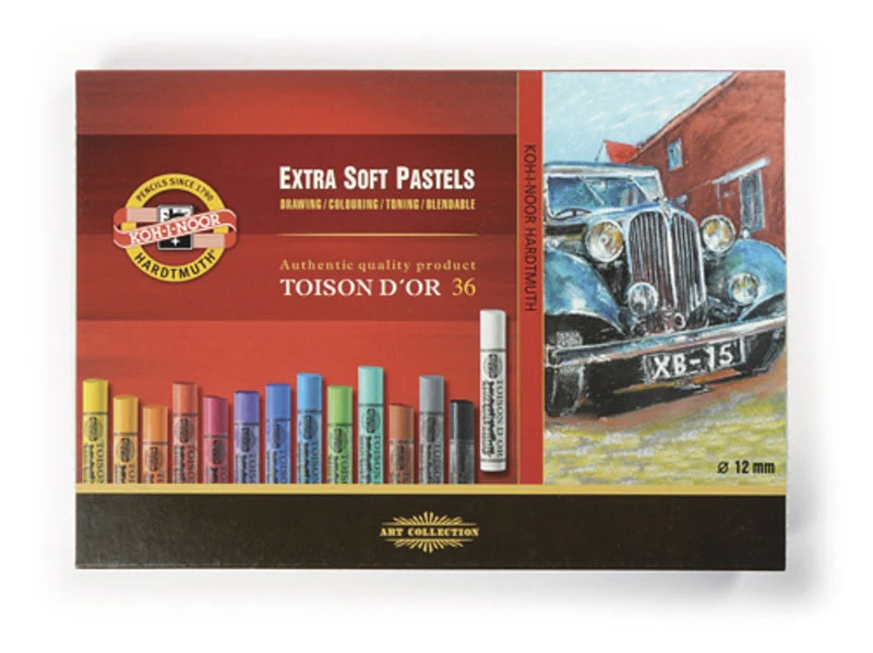 TOISON D OR 8555 Extra Soft Artist Pastels, 36 pcs