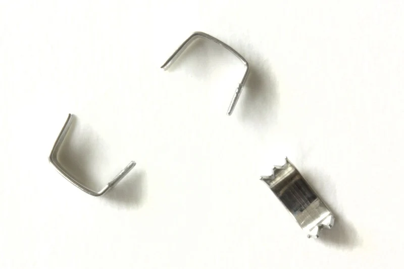Stopper Reißverschluss 6,5mm silber 20 Stk.