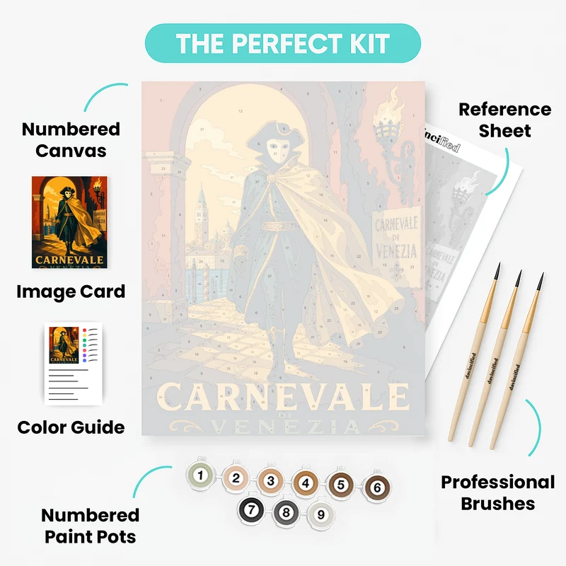 Venetian Masquerade - Paint by Numbers Kit