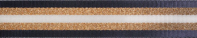 Gurtband 3,8cm Streifen marine