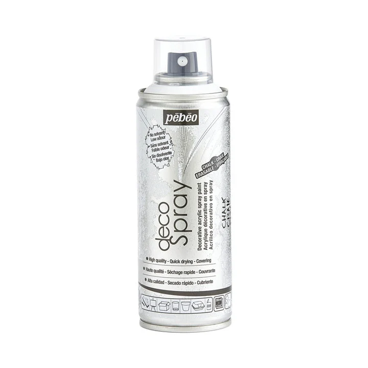 Pebeo Acrylic Chalk Paint Spray, 200 ml, White