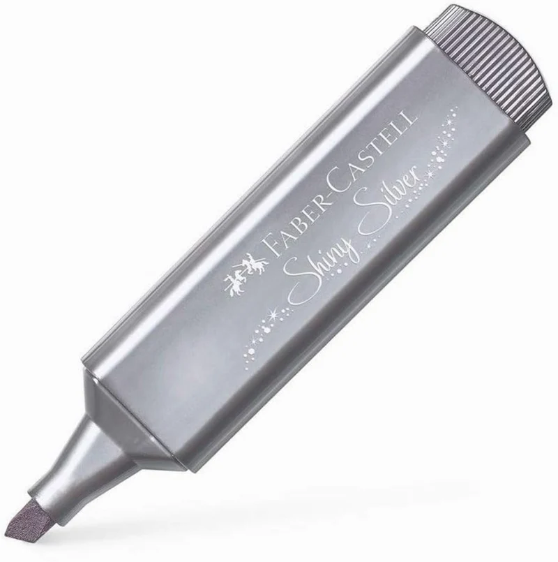 FABER-CASTELL Textmarker Textliner 46 Metallic Silber