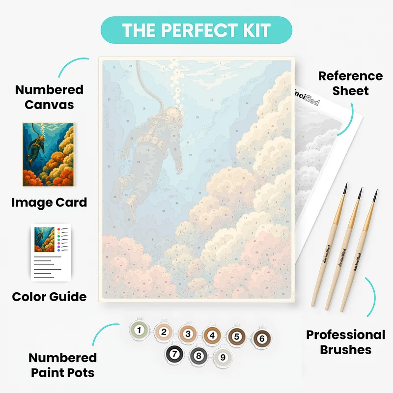 Deep Sea Diver - Paint by Numbers Kit