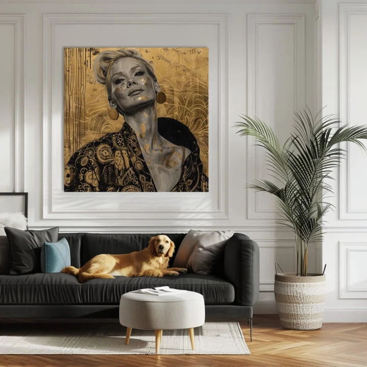 Elegant Painting of a Woman, Confidence