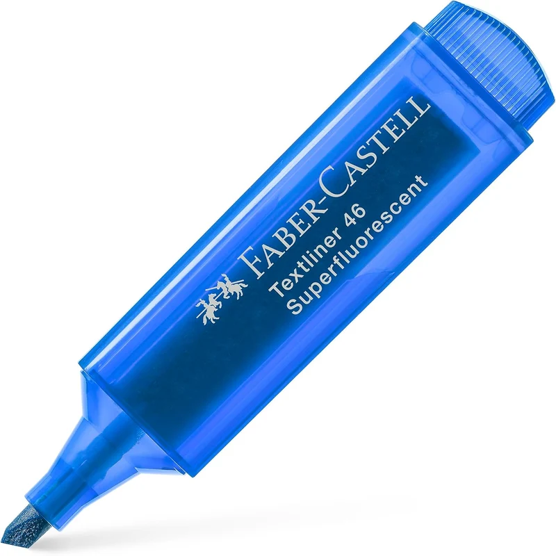 Faber-Castell Textmarker TEXTLINER 1546 Superfluor – Blau