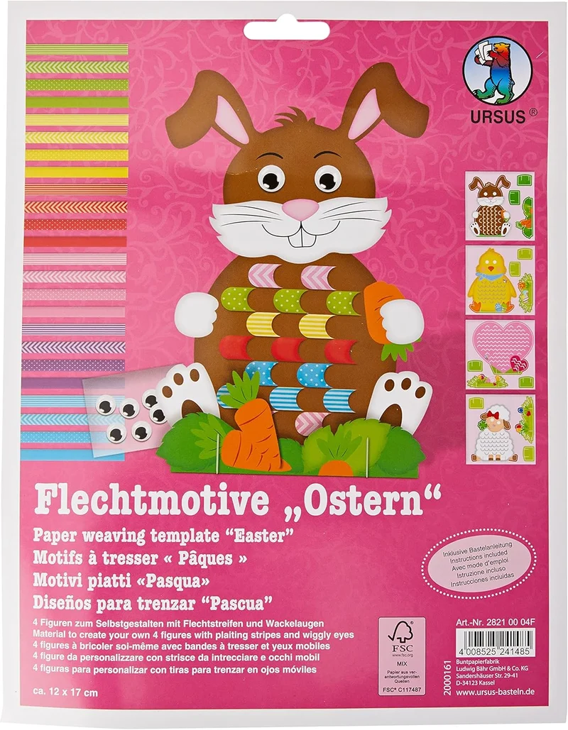 Ursus Flechtmotive Ostern FSC Mix - 4 Figuren