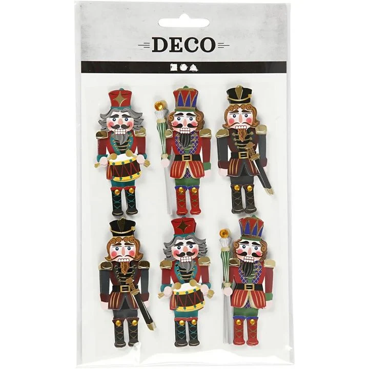 3D Christmas Stickers Set of 6