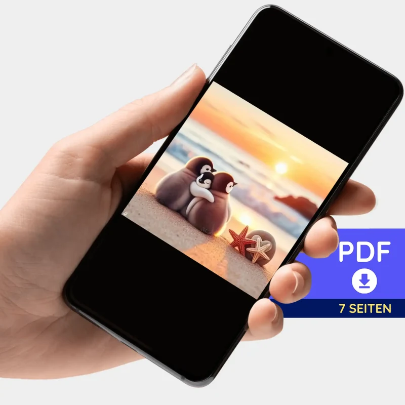 Digitale Bildmappe - Happy Family am Strand