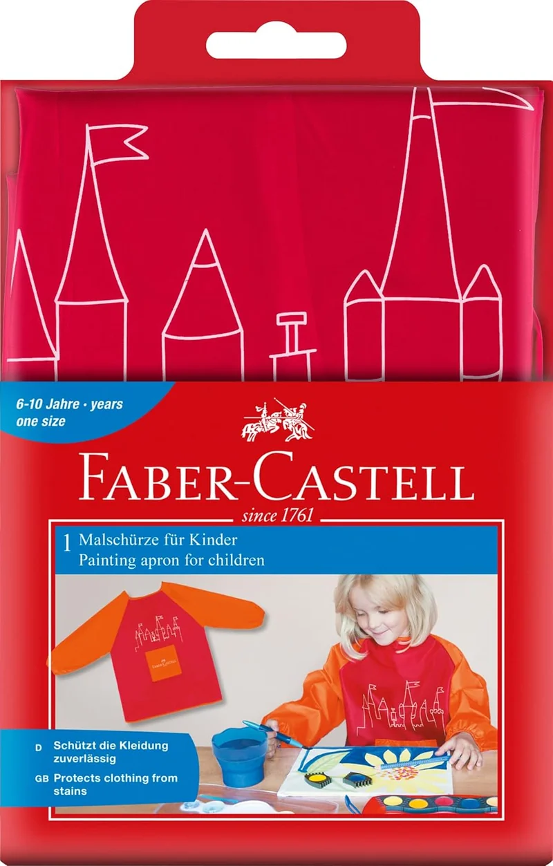 Faber-Castell Malschürze für Kinder rot