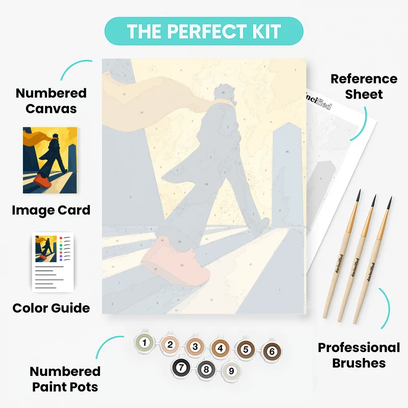 Golden Cape Stride - Paint by Numbers Kit