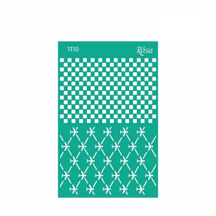 Rosa Talent Self-Adhesive Stencil, 13 x 20 cm, Pattern No. 1110