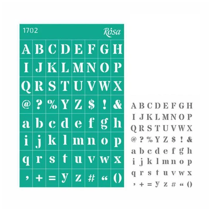 Rosa Talent Self-Adhesive Stencil, 13 x 20 cm - Pattern No. 1702