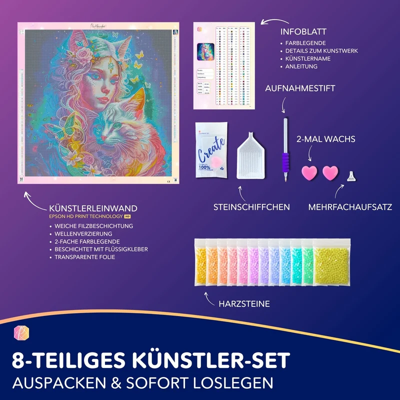 Diamond Painting - Katzenelfe