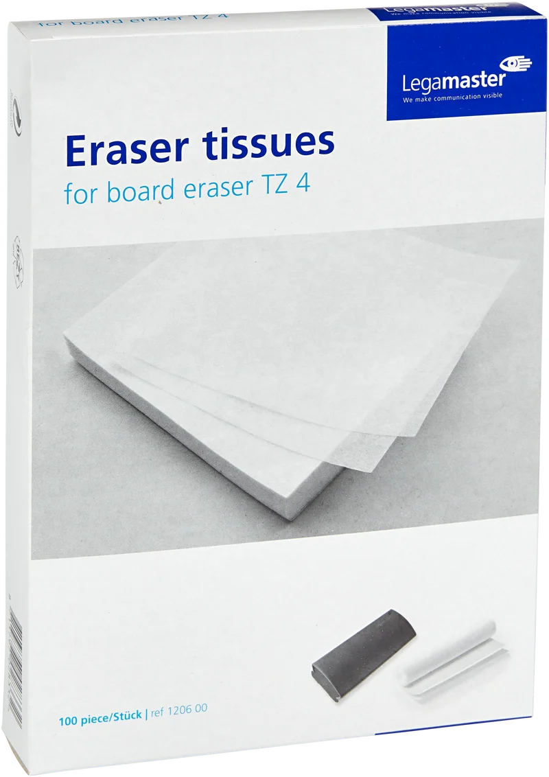 Refill Whiteboard Eraser tissues TZ 4 pack of 100