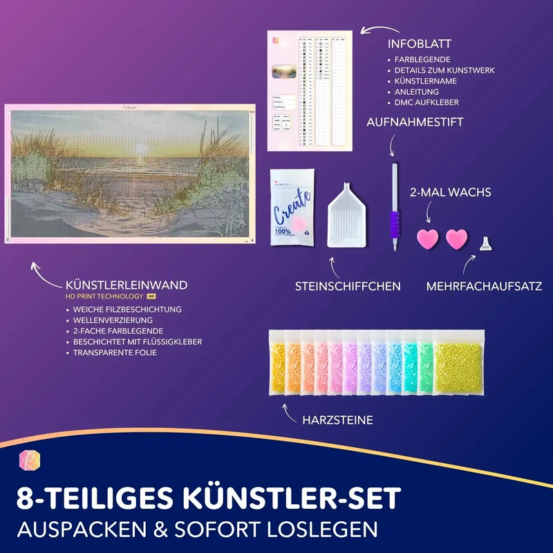 Diamond Painting XXXL - Entspannung im Sonnenuntergang