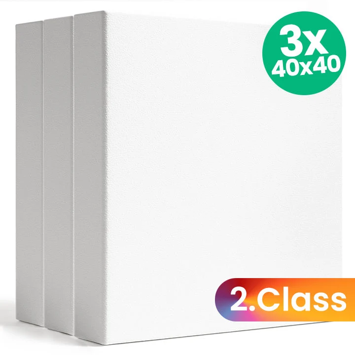 3D Canvas Set of 3, 2nd Quality, 40x40 cm
