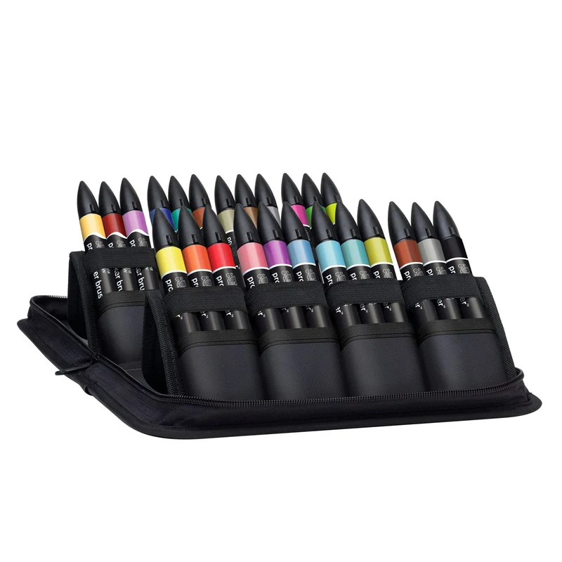 Winsor & Newton - Mixed Marker - Wallet 24 Set Promarker