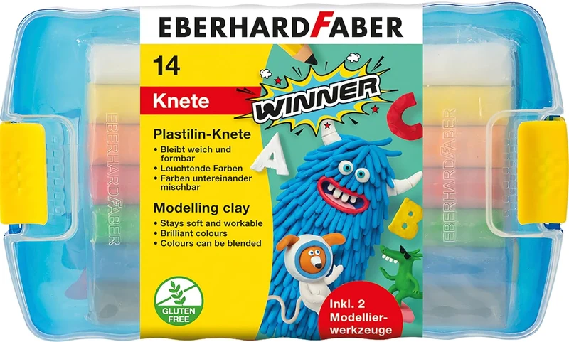 Eberhard Faber Plastilin-Knete Winner 14 Stangen