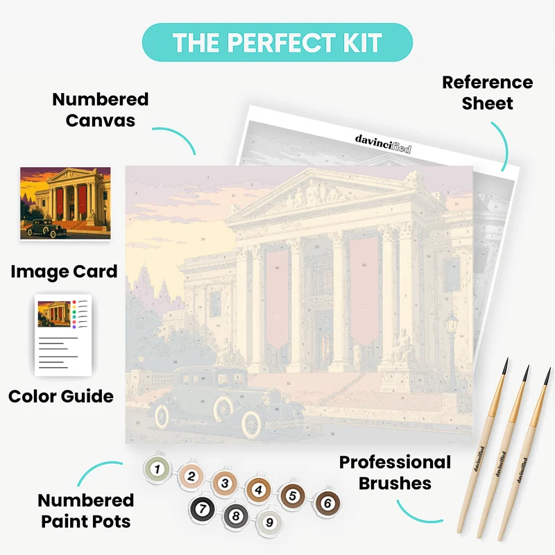 Grand Museum Steps - Paint by Numbers Kit