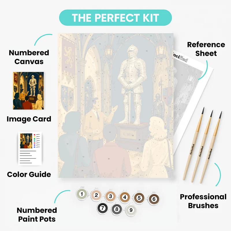 Knight in the Hall - Paint by Numbers Kit