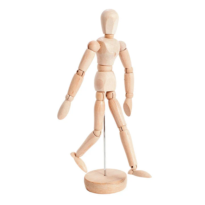 Wooden Mannequin on a Base