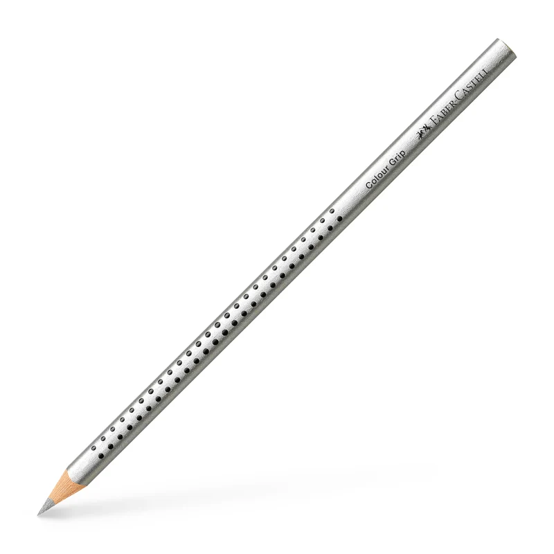 Faber-Castell Colour Grip Buntstift Silber – Einzelstift