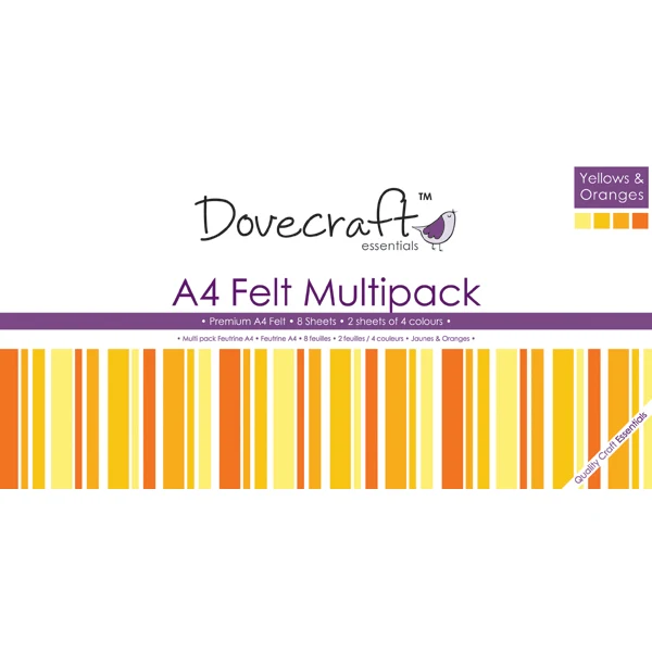 Dovecraft - A4 Felt - Yellows