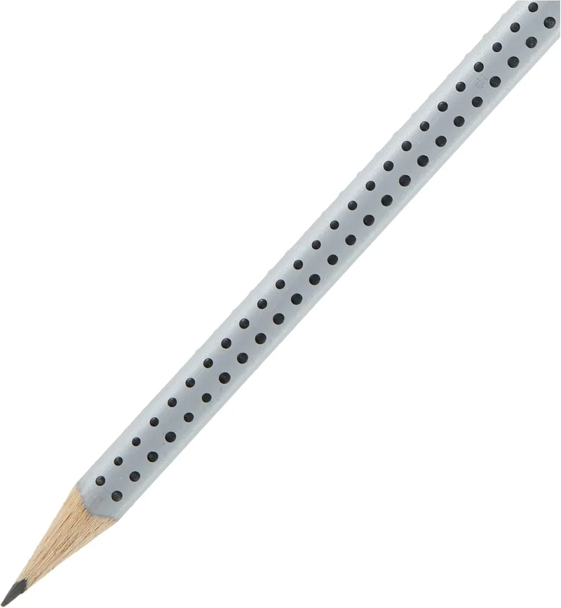Faber-Castell Grip 2001 Bleistift B Silber ergonomisch