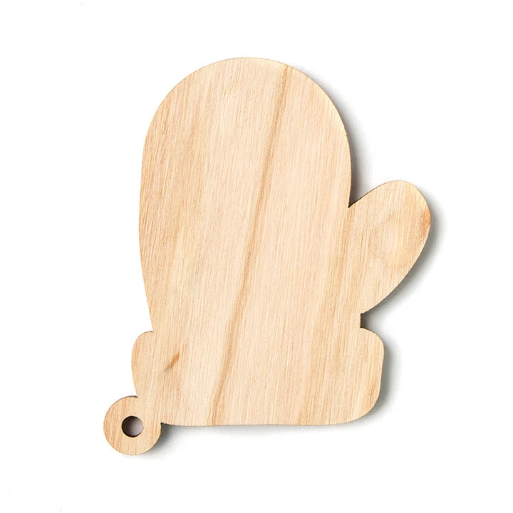 MXH Wooden Christmas Decoration, Set of 5 - MXH702r