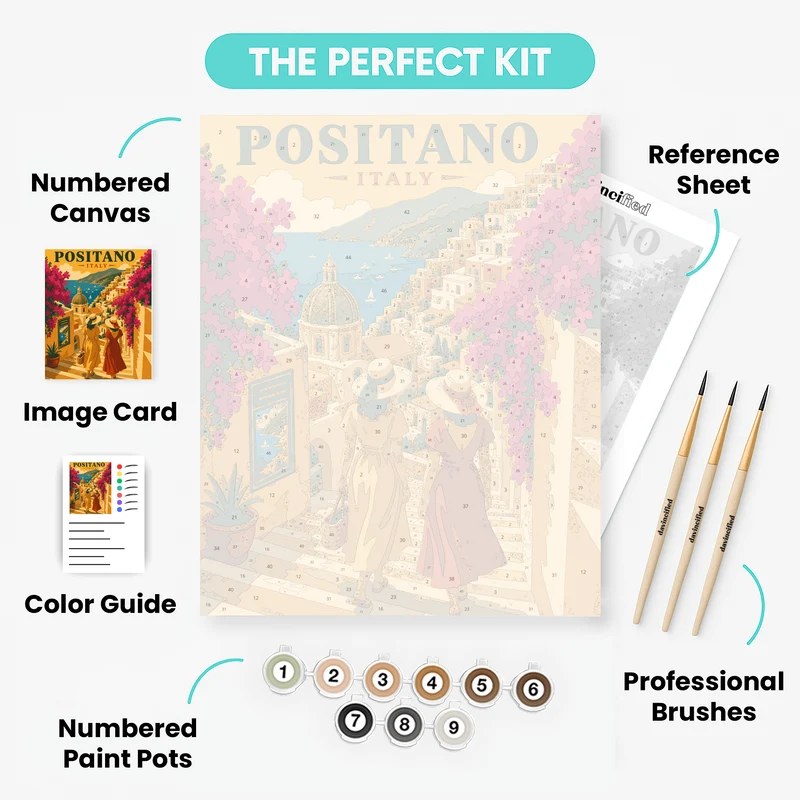 Bougainvillea Stairway - Paint by Numbers Kit