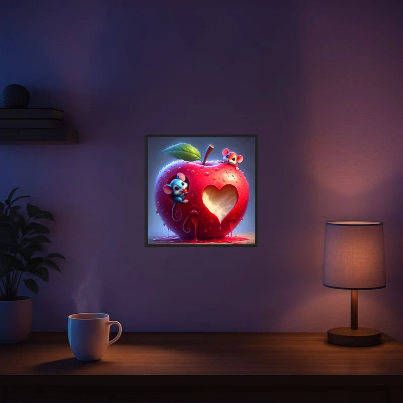 Diamond Painting - Liebe im Mäusehaus